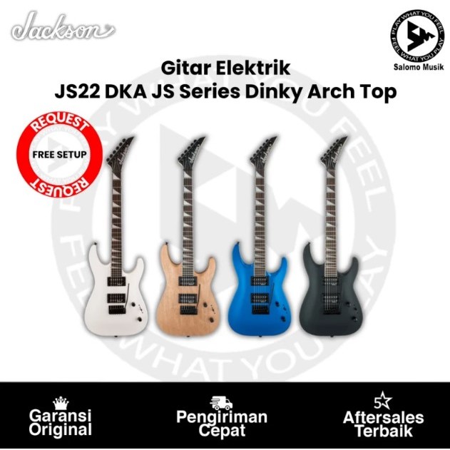 Gitar Elektrik Jackson JS Series Dinky Arch Top JS22 DKA Original
