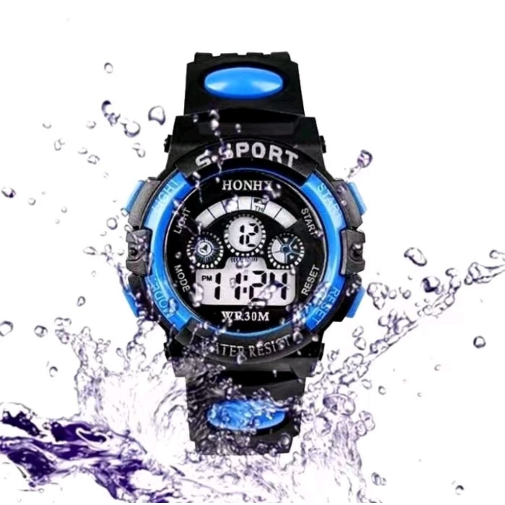 Jam tangan anak digital anti air digital sport rubber led jam tangan anak  jam Tangan Anak Laki-Laki