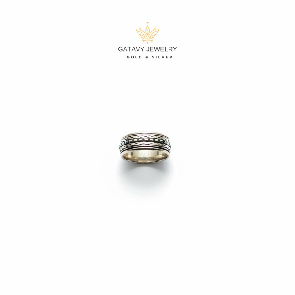 Cincin Perak Bali Asli 925 Motif Pola Kepang