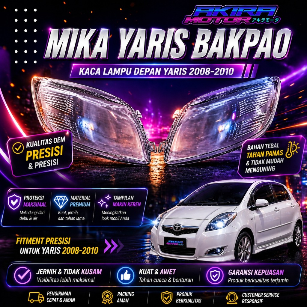 Mika Lampu Utama Yaris Bakpao 2008 - 2011