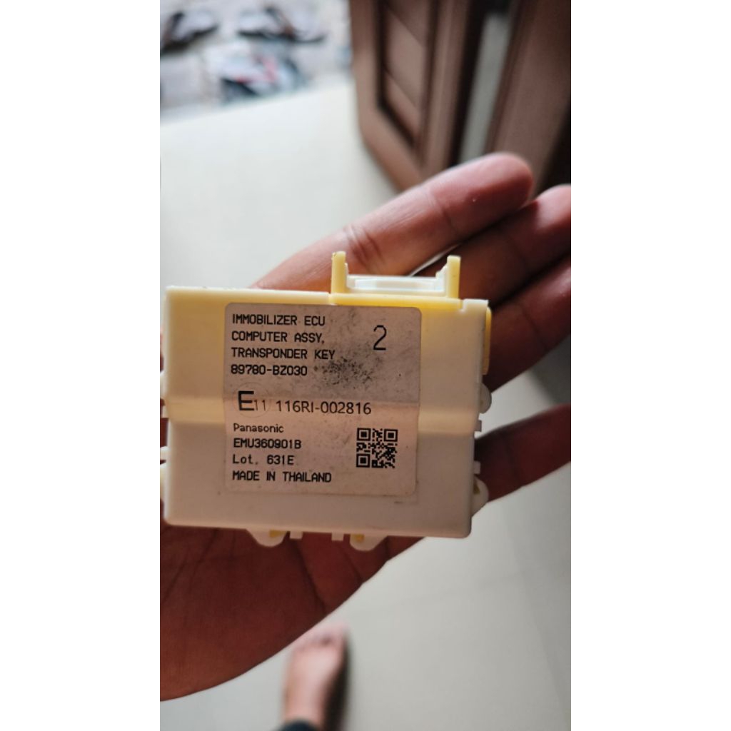Transponder Key ECU Immobilizer Agya Calya Ayla Sigra 89780-BZ030