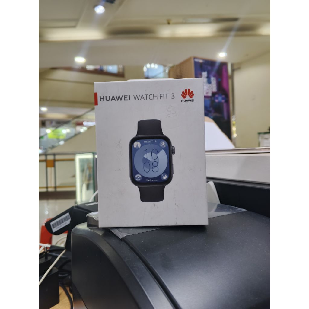 Smartwatch Huawei Watch Fit 3 Like new Jam tangan pintar Resmi Huawei Black