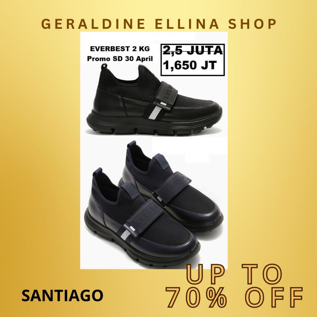 Sepatu EVERBEST pria original sneakers ORIGINAL 100% SERI SANTIAGO