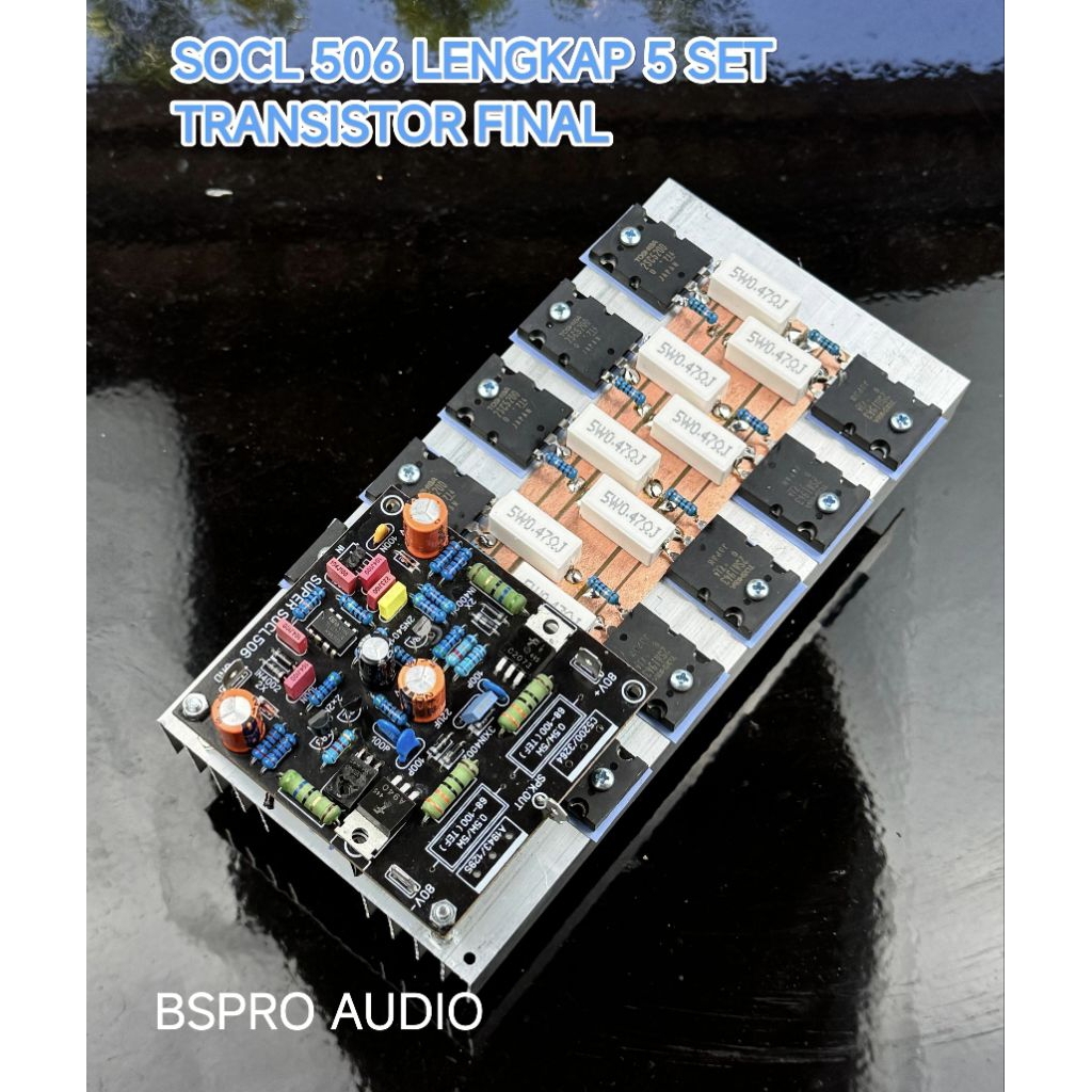 driver socl 506 lengkap 5 set transistor final Toshiba siap pakai