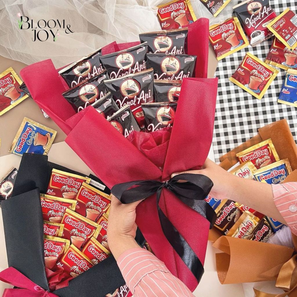 BUKET KOPI GOOD DAY KAPAL API BUKET KOPI HADIAH UNTUK COWO HADIAH ULTAH/WISUDA/HADIAH PACAR/SOURVERN