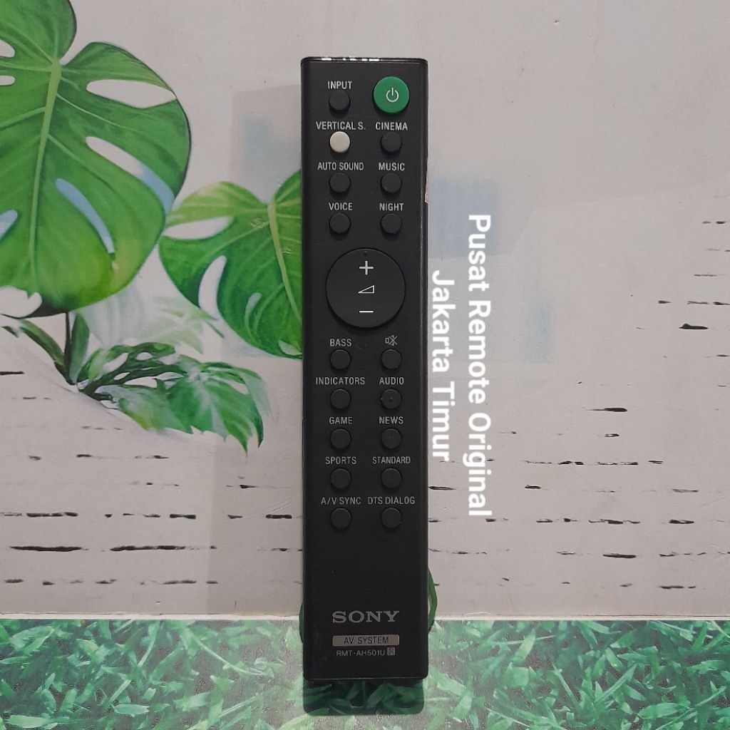 REMOTE REMOT AV SYSTEM HOME THEATER SONY RMT-AH501U VERTICAL SOUND ORIGINAL