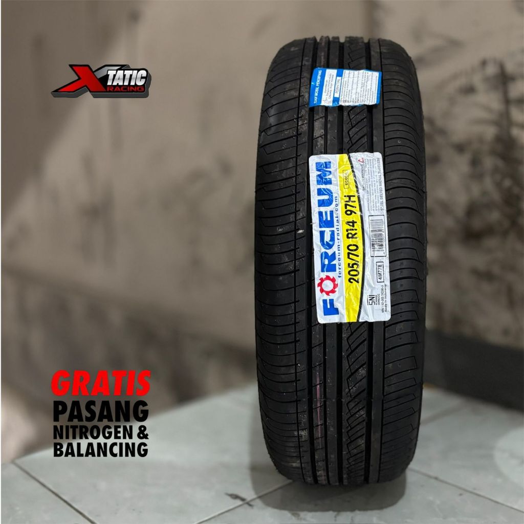 Ban Mobil Tapak Lebar Ukuran 14 Merk Forceum 205/70 R14 Ban Tubles