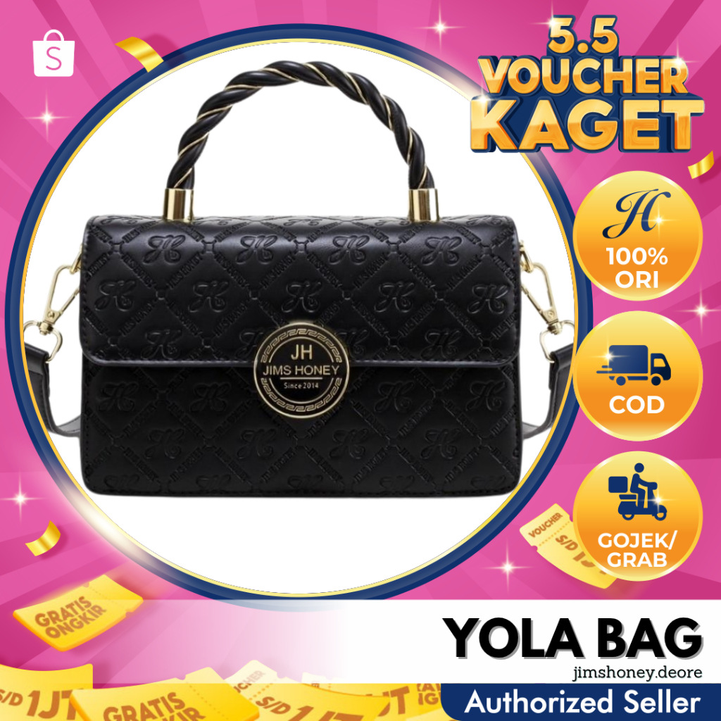 Jims Honey YOLA BAG Tas Selempang Kecil Handbag Pesta Clutch Wanita Elegan Jimshoney JH Murah