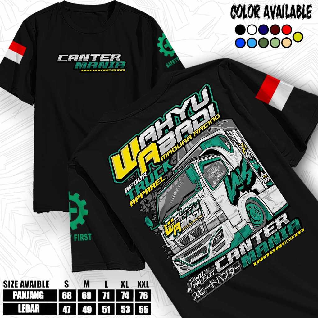 Kaos Truck Wahyu Abadi madura Racing Terbaru - Kaos Truck Oleng - Kaos Numpak Center Truck