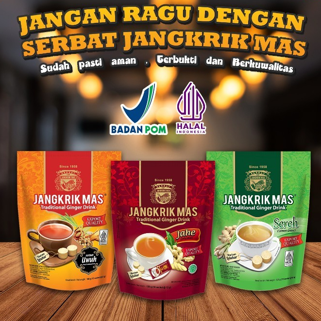 Minuman SERBAT JAHE "JANGKRIK MAS" isi 10sachet