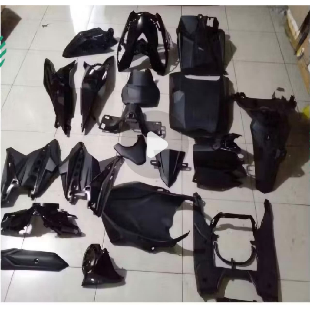 Body Komplit Halus+kasar BEAT DELUXE 2020-2023 HITAM. KIA. COMPLETE SET BODY MERK WIN