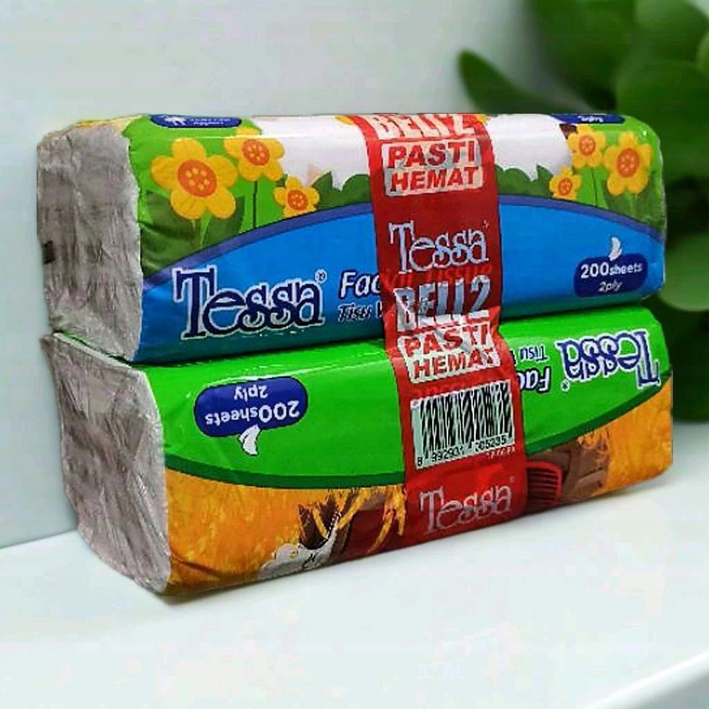 [PAKET ISI 2] Tissue Tessa 200 sheet. 2 ply Tissue wajah. PROMO 