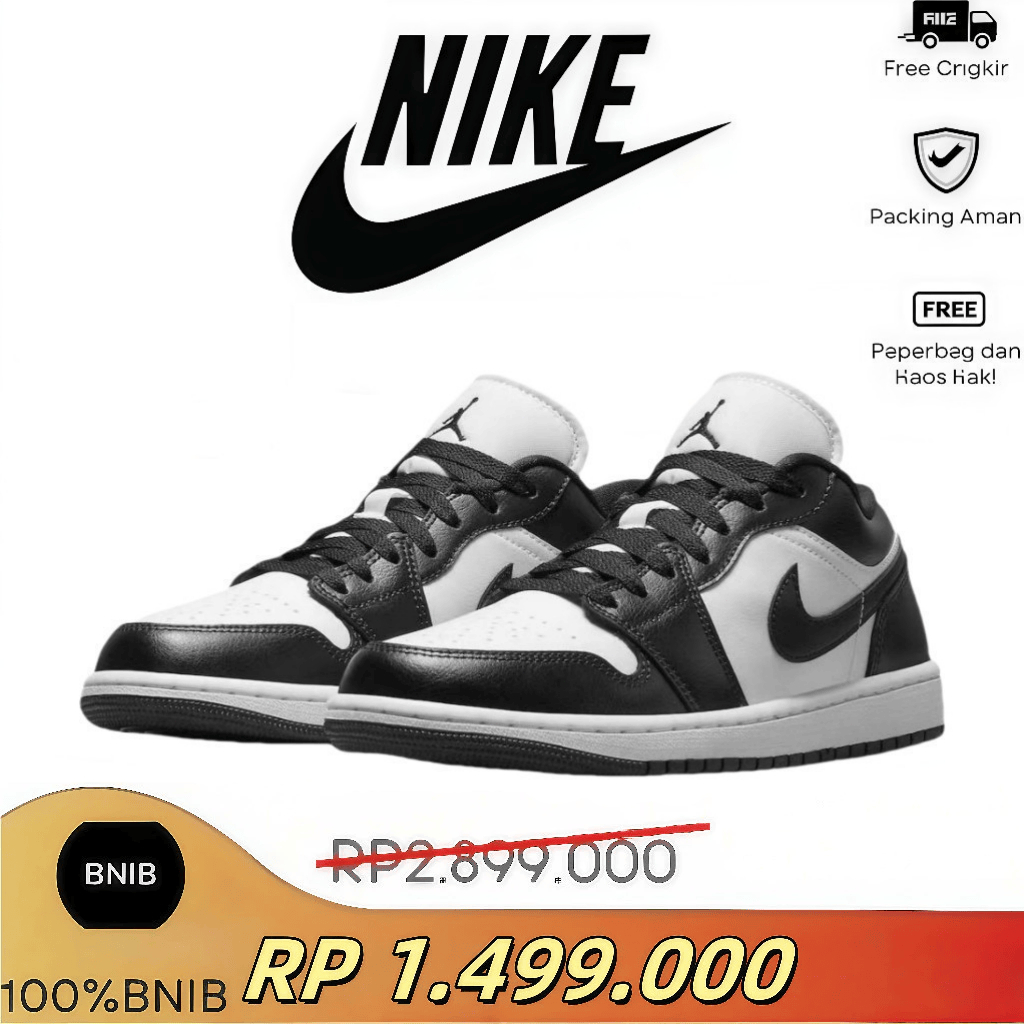 Air Jordan 1 Low  Sepatu Pria Men And Women Original 100% Resmi Sepatu