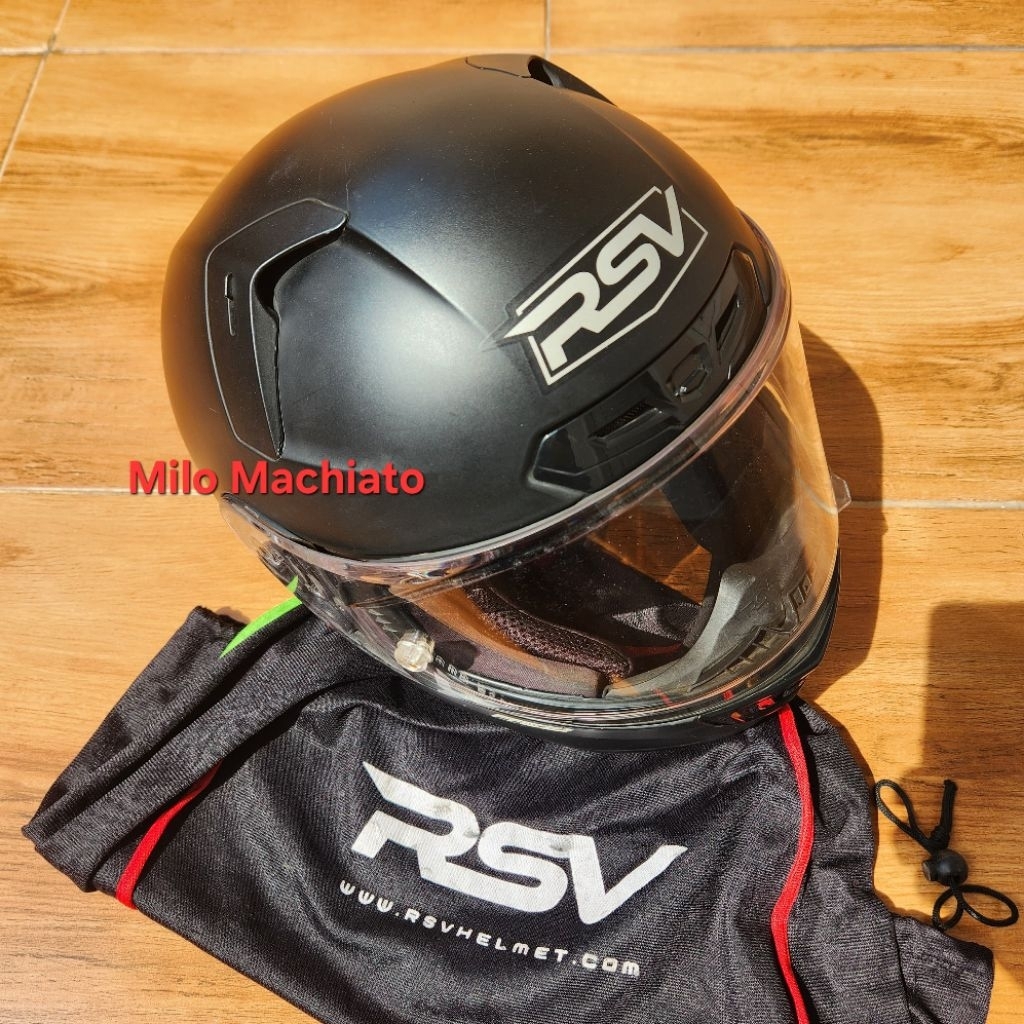 Helm RSV FFS21 Fullface Size XXL Black Doff SECOND