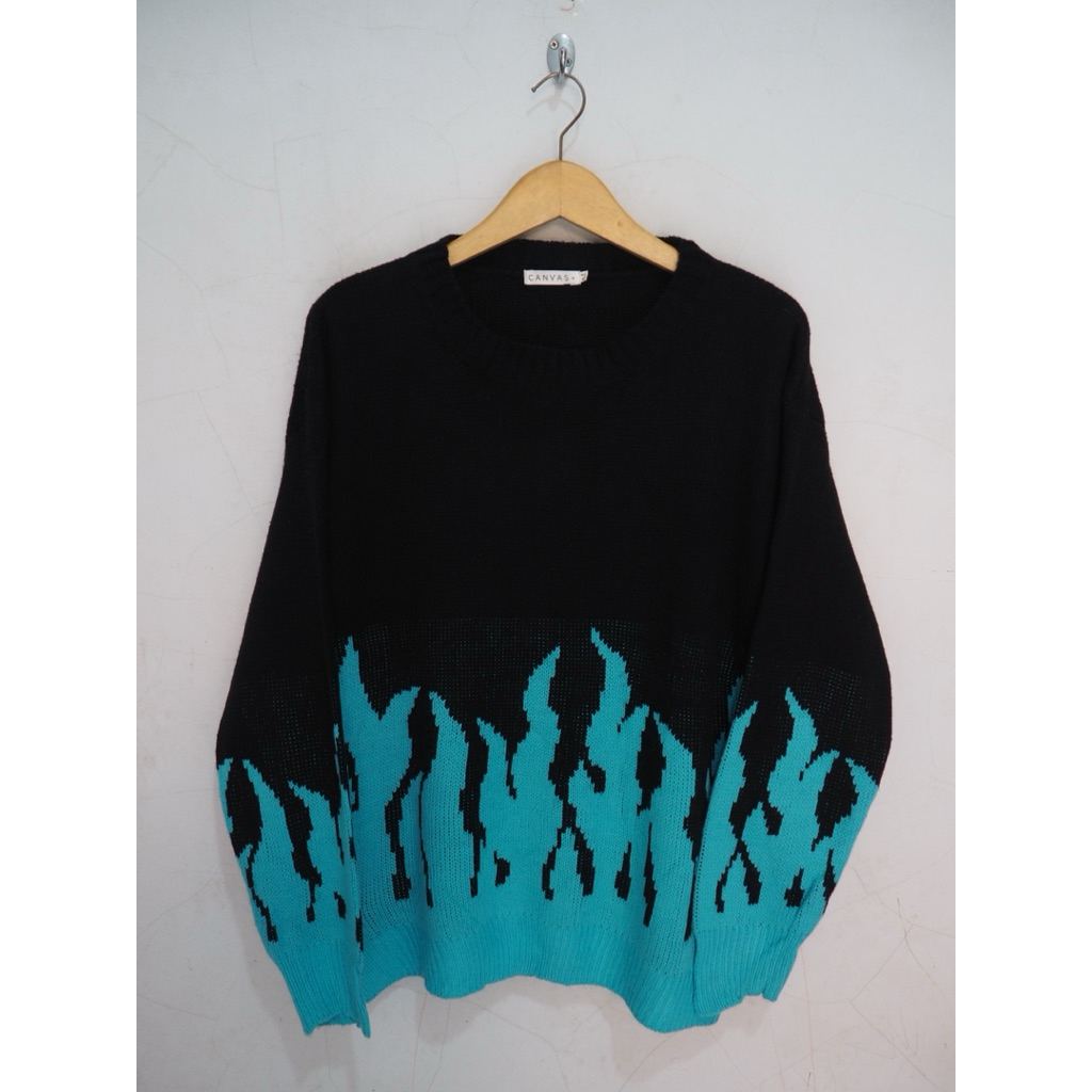 CANVAS FLAME KNIT SWEATER