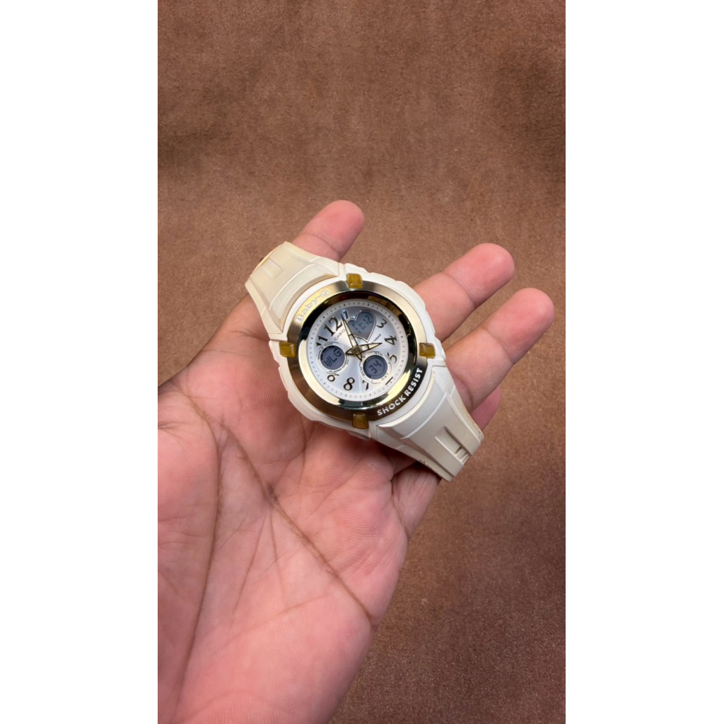 JAM TANGAN WANITA CASIO BABY G BG 65LV DIGITAL ANALOG VINTAGE