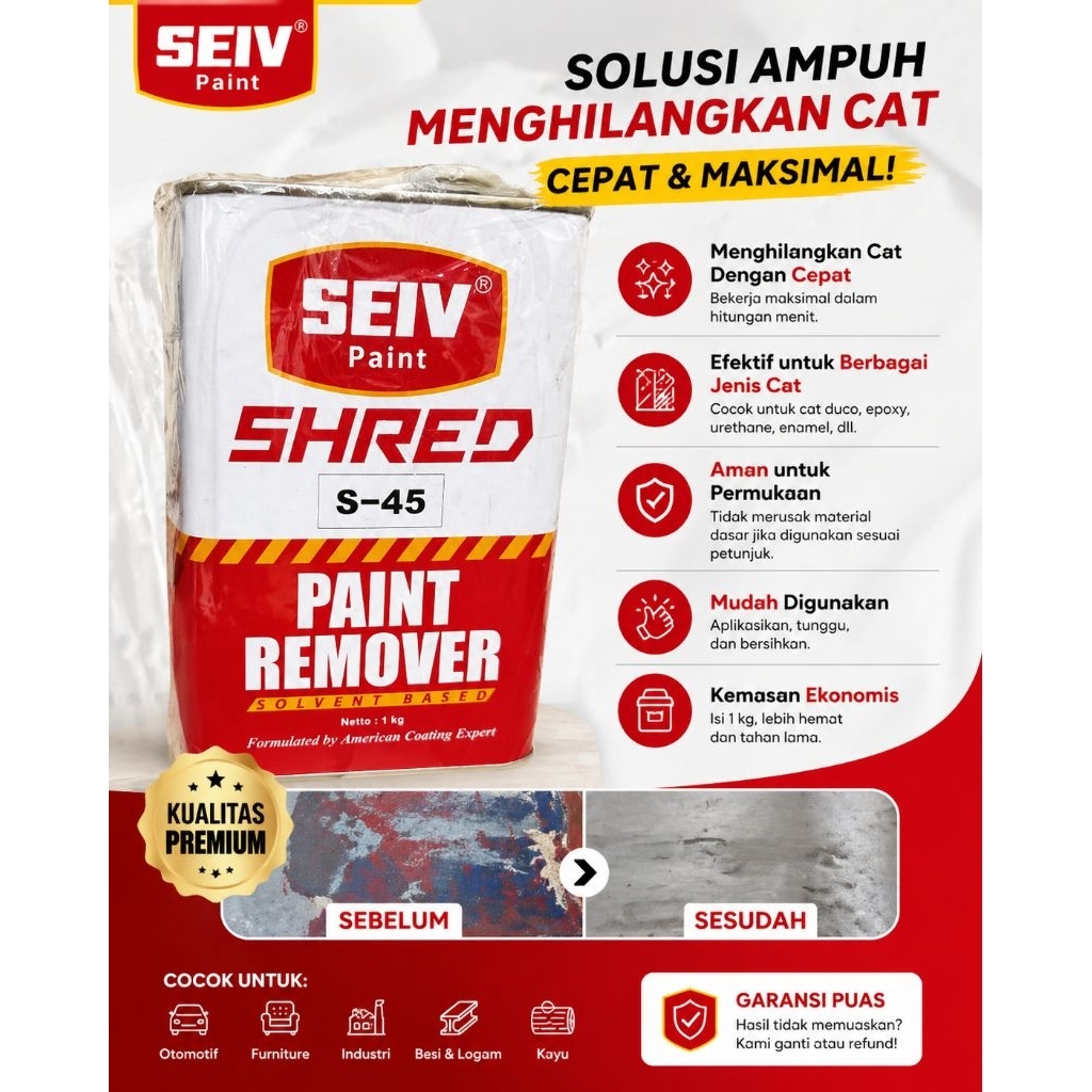 paint remover seiv /penghilang cat/perontok cat