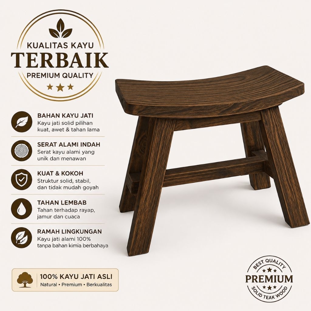 Kursi stool / kursi stool cafe / Kursi stool dingklik bar / Kursi stool kayu jati / kursi cafe stool