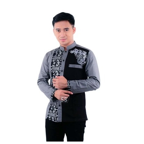 Baju koko lengan panjang pria dewasa pakaian muslim atasan lebaran bagus murah
