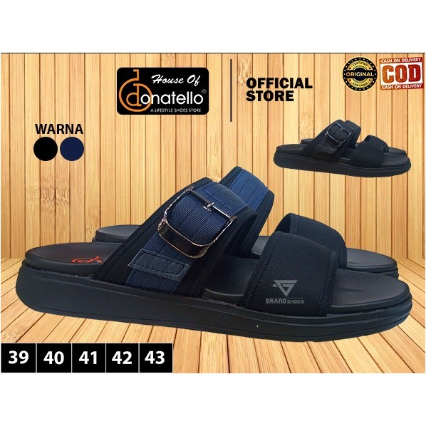 DONATELLO DM Sendal pria laki laki slop slid gesper anti slip Nyaman Casual Original