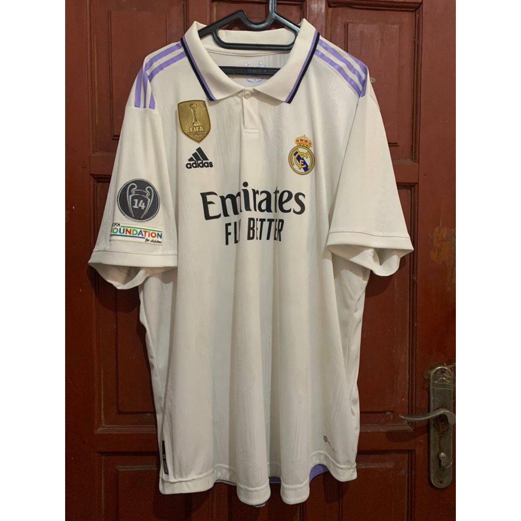 Jersey Original Adidas Real Madrid 2022/2023 Home Player Issue / HEAT.RDY