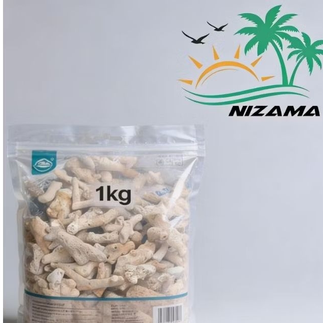 1kg Batu karang jahe media filter aquarium/Karang jahe/Batu karang jahe murni