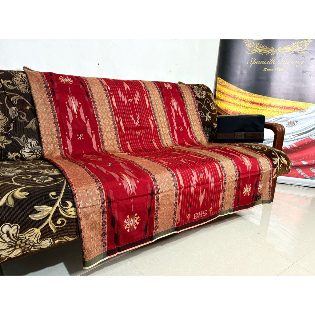 SARUNG BHS SECOND BAHAN SUTRA SPUNSILK & SUTRA MESRES MULUS TANPA MINUS ORIGINAL 100%