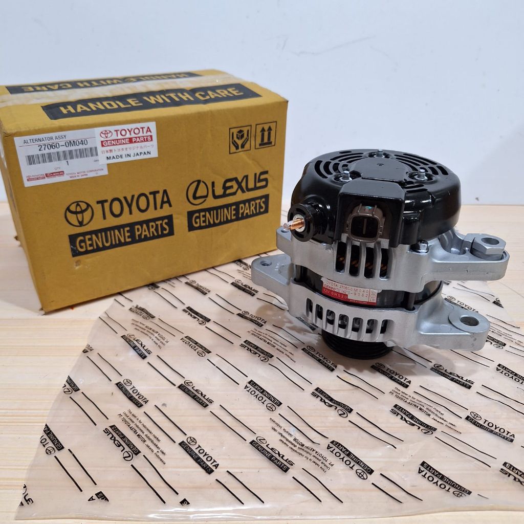 ALTERNATOR ASSY DINAMO CAS AMPERE ALTERNATOR ASSY 2006-2013 TOYOTA YARIS 27060-0M040 ORIGINAL