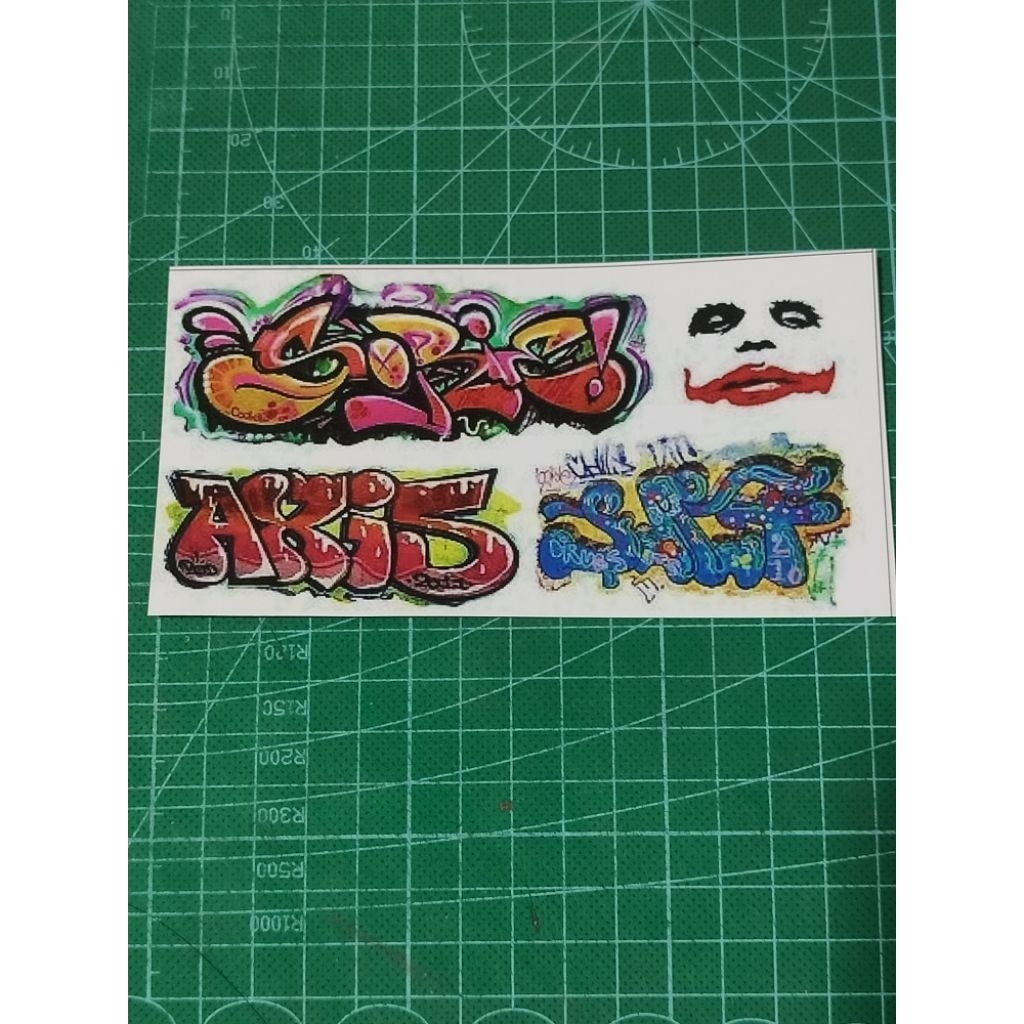 Stiker skala 64 Grafiti G