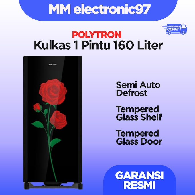 Kulkas Polytron 1 pintu Belleza Varia PRA16DRX PRA-16DRX