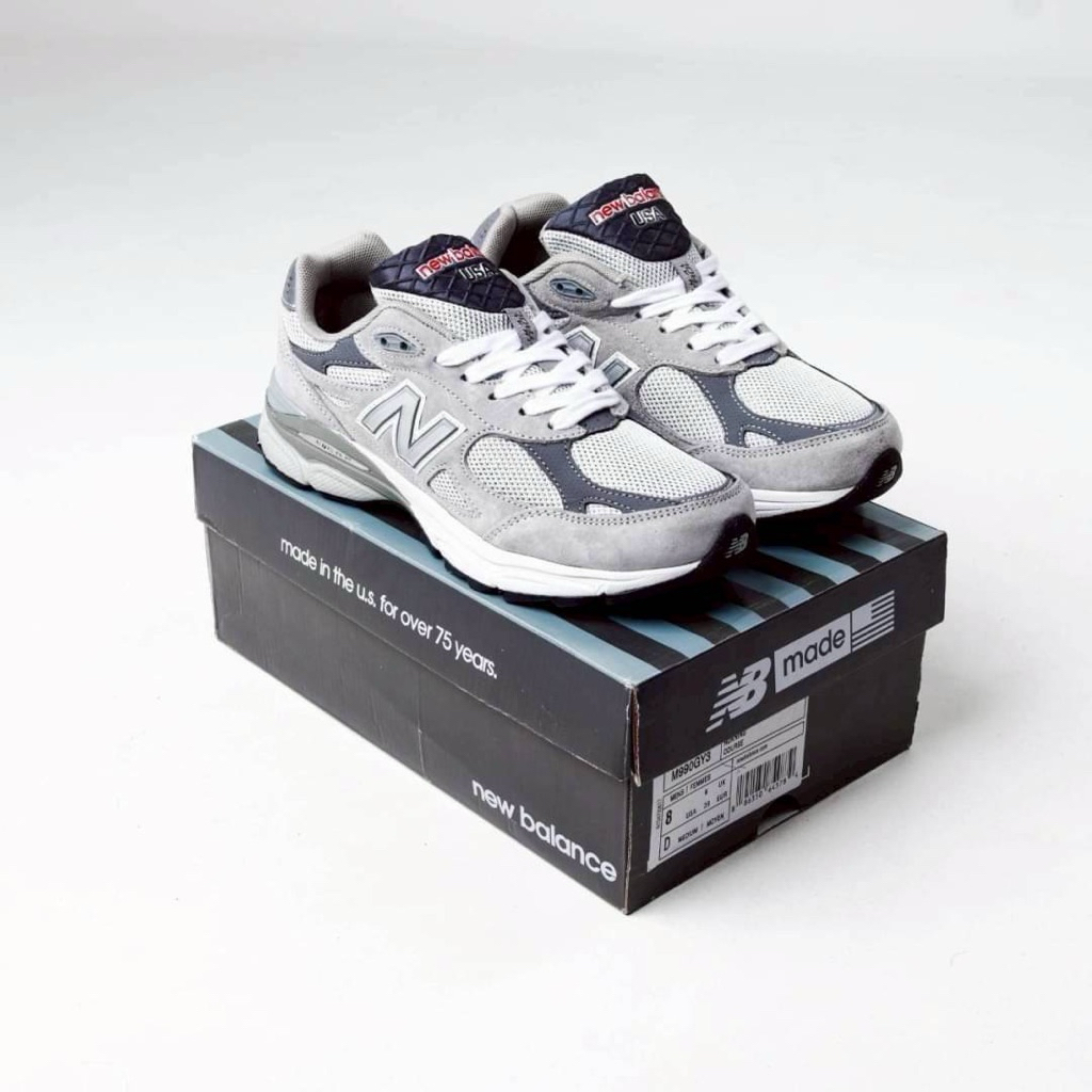 ( BDGSNKRS ) Sepatu New Balance 990 v3 Grey