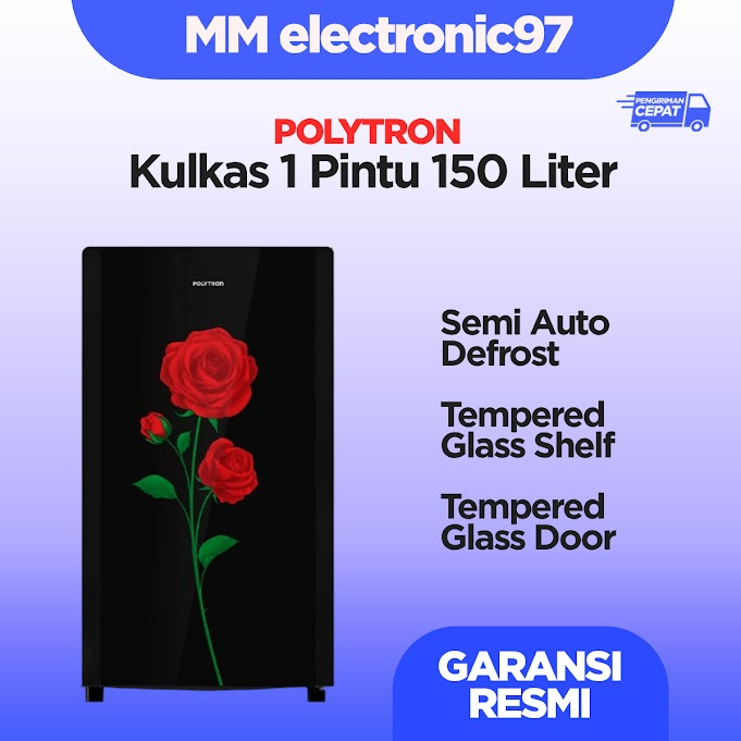 Kulkas Polytron 1 pintu handle PRA15DRX PRA-15DRX