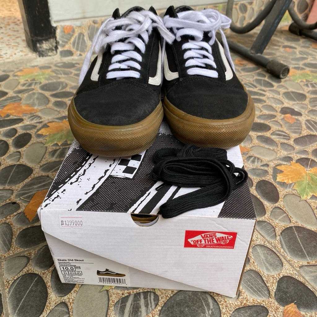 vans skate old skool black gum original