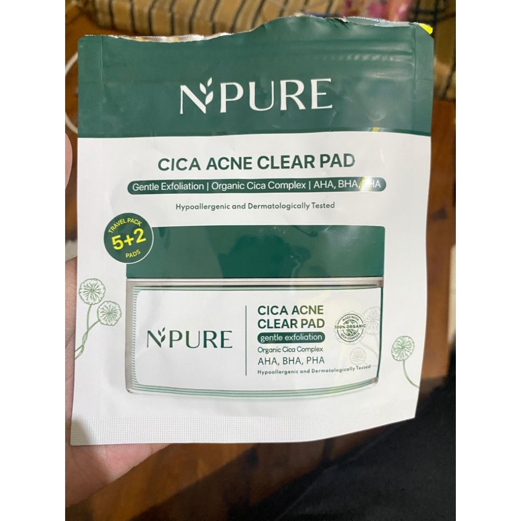 -PRELOVED-Npure Cica Acne Clear Pad Gentle Exfoliation