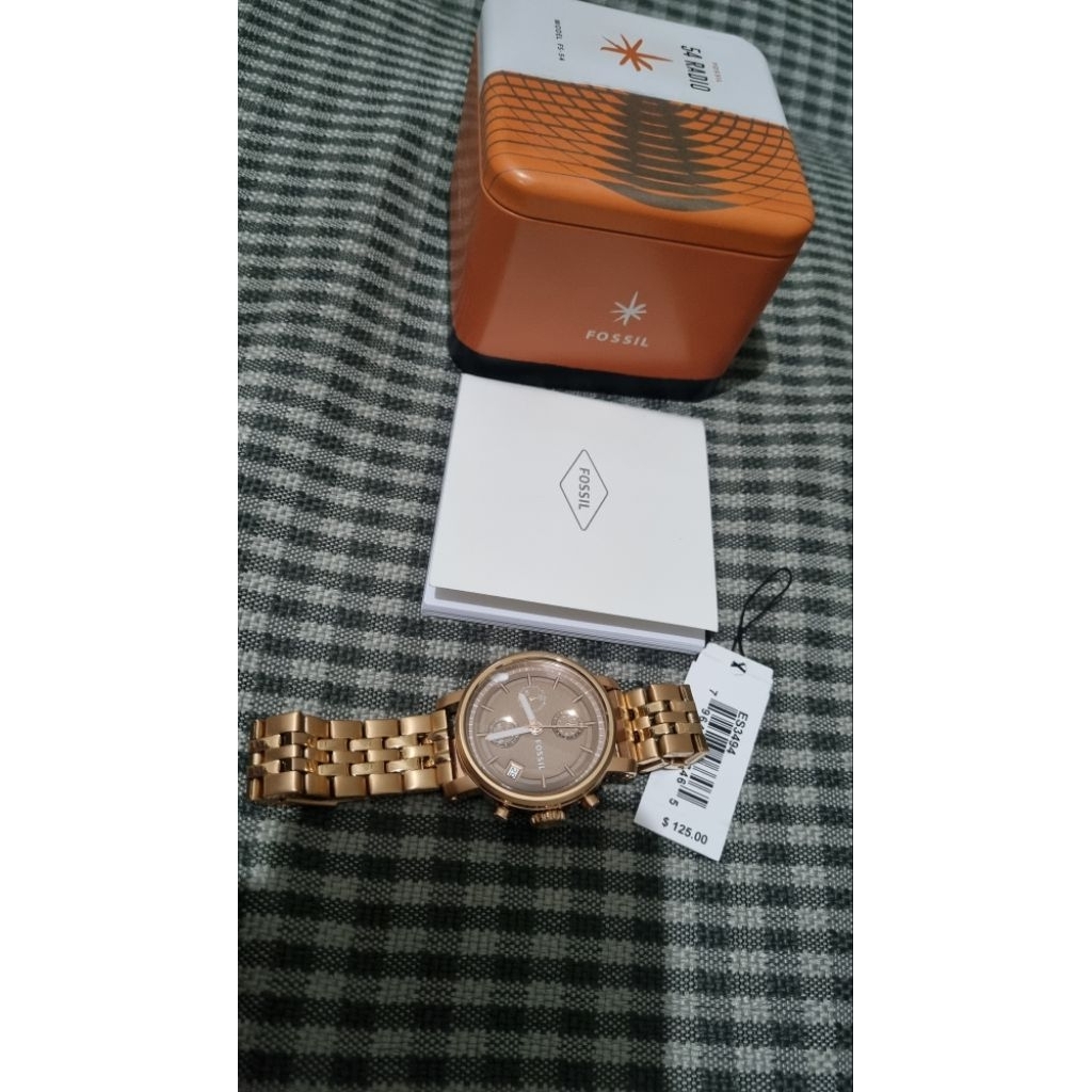 Jam Fossil Boyfriend Bf/Rosegold/NBU