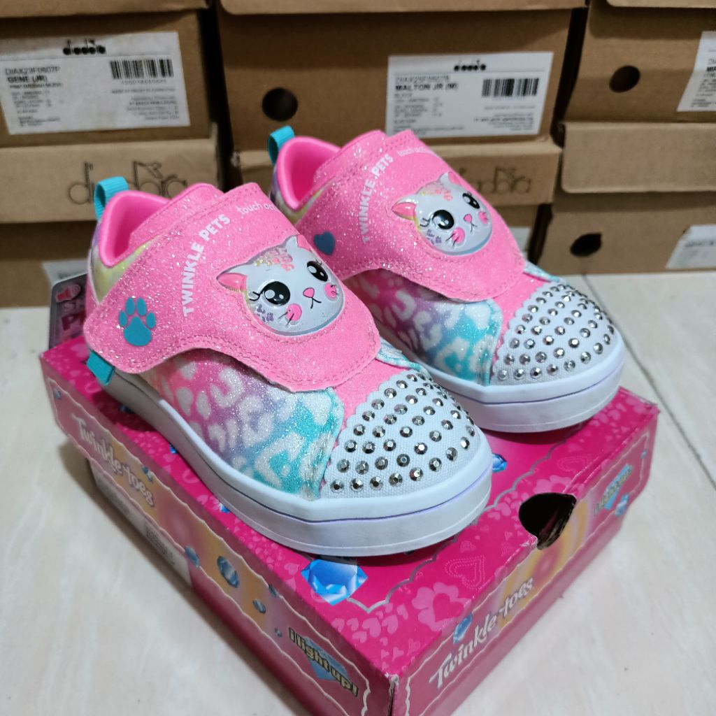 Skechers S lights  kids ( Size : 24     )