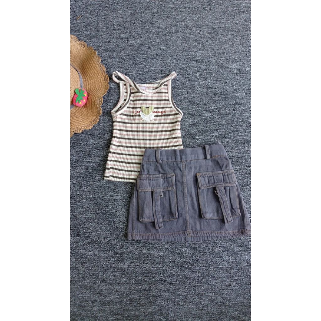 GI - DAE - SETELAN ROK ANAK CEWEK IMPORT