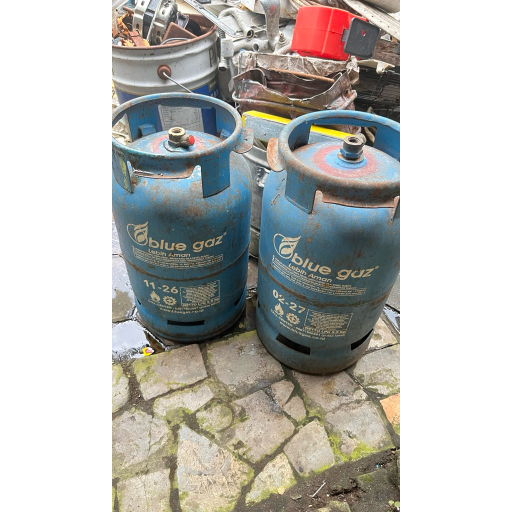 Tabung gas Blue Gaz kondisi 5.5kg