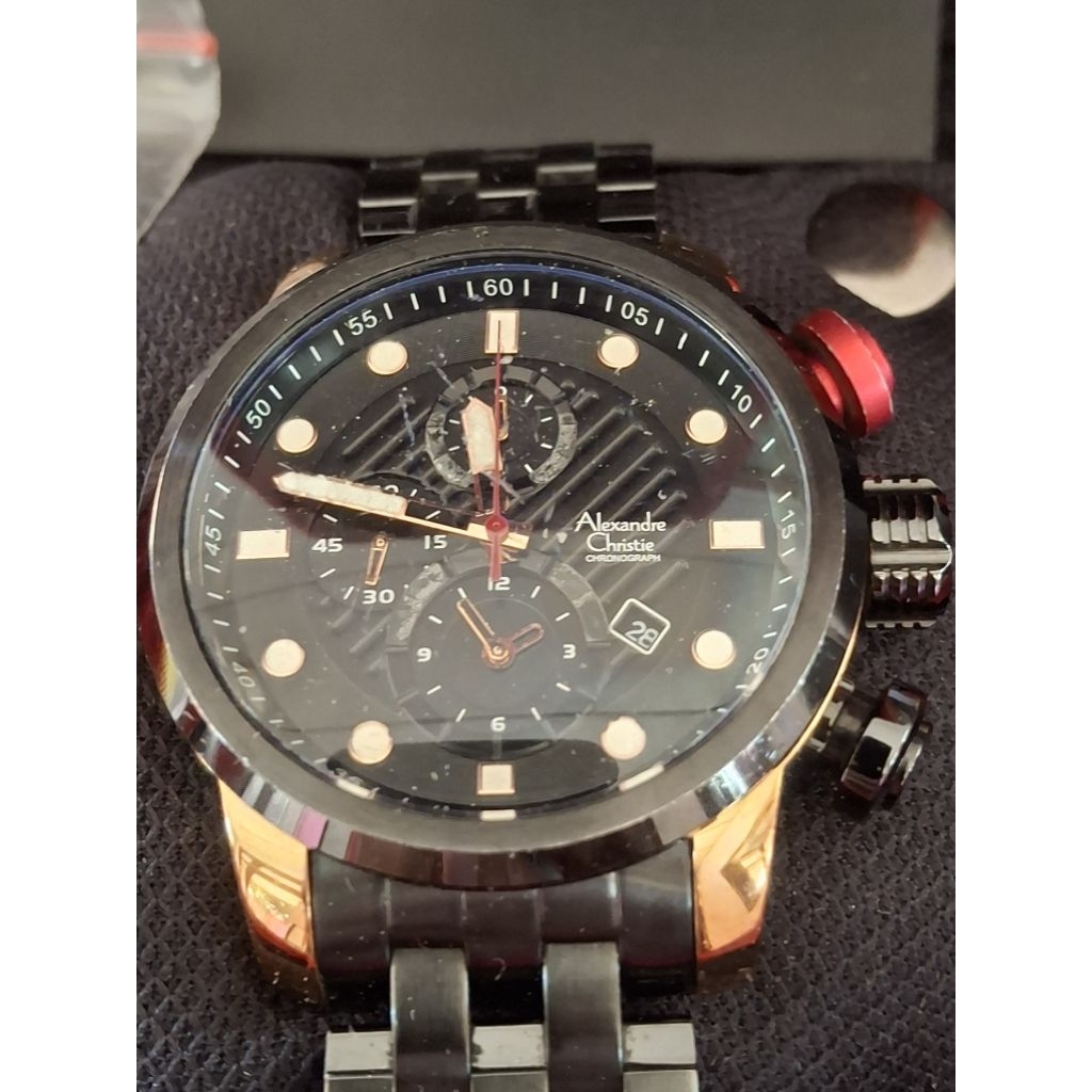 ALEXANDRE CHRISTIE 6163 MC Jam Tangan Pria chrono second 1654