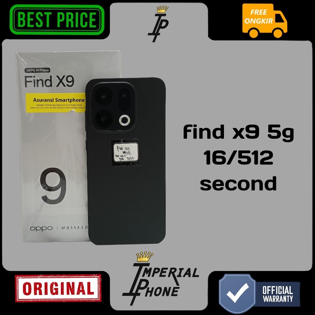 find x9 5g 16/512 second