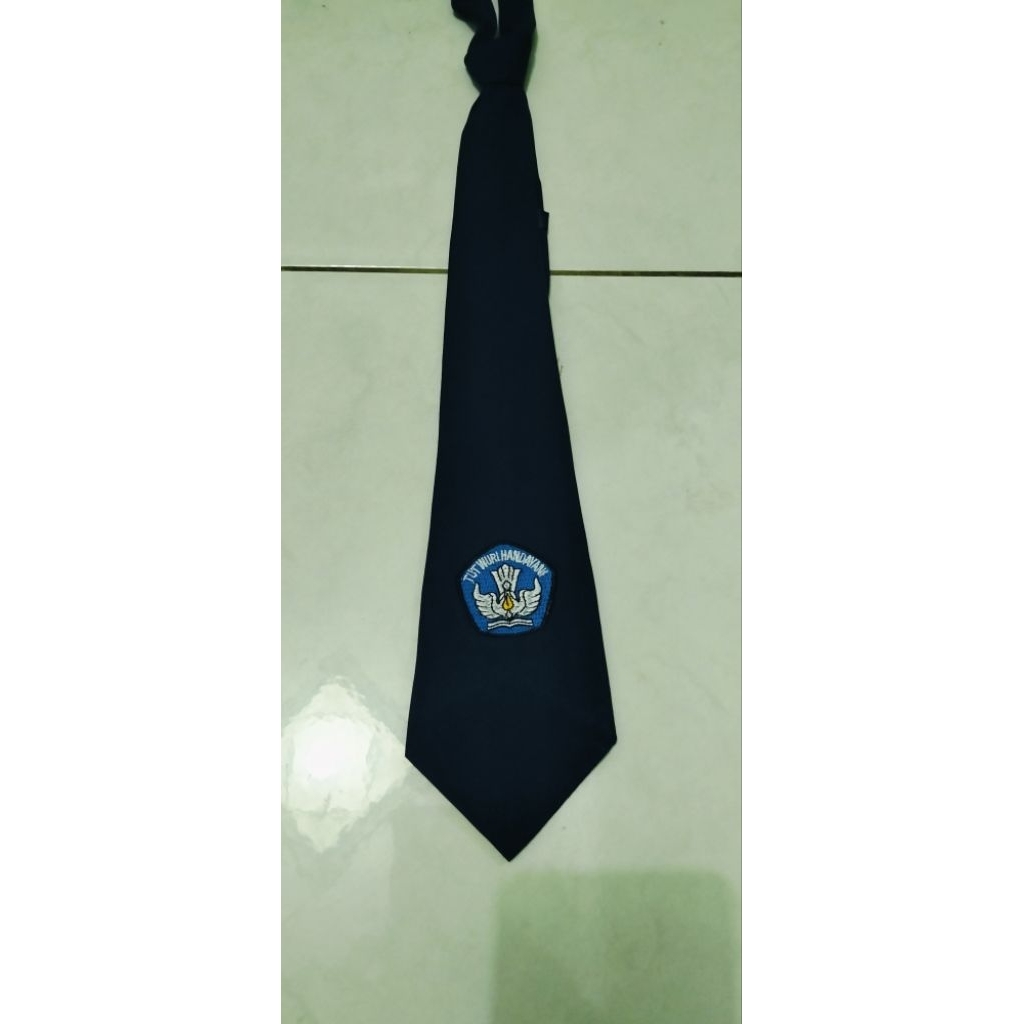 Dasi Smp bordir perekat dasi smp logo bordir putra putri dasi smp logo biru