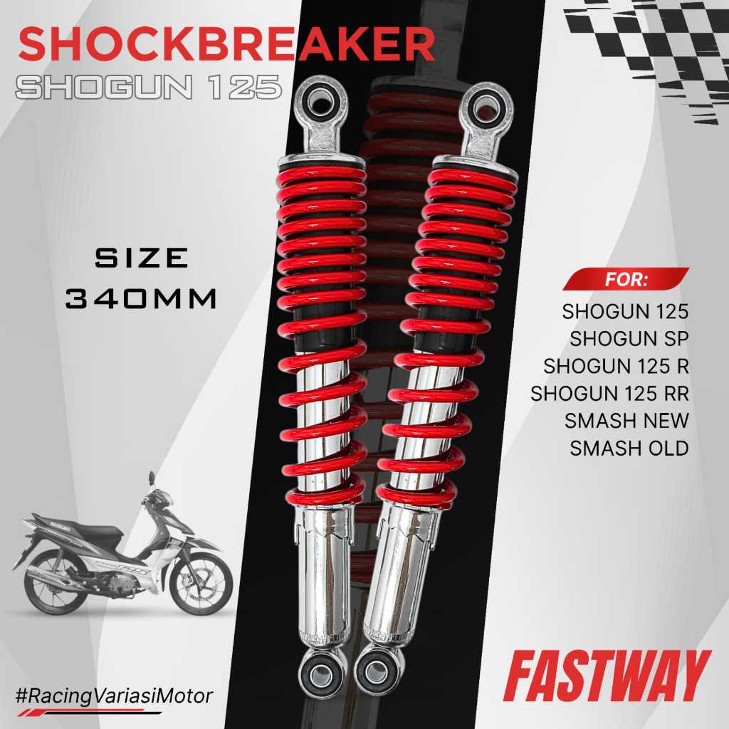 Shock Belakang Motor Shogun Sp 125 Smash Axelo Tornado Titan 340mm Fastway