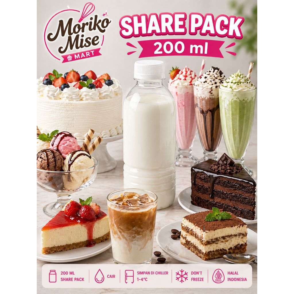 [ MILLAC share pack ] Millac Gold Whipping Cream Cooking Pouring / Millac Roselle krim dekorasi / Mi