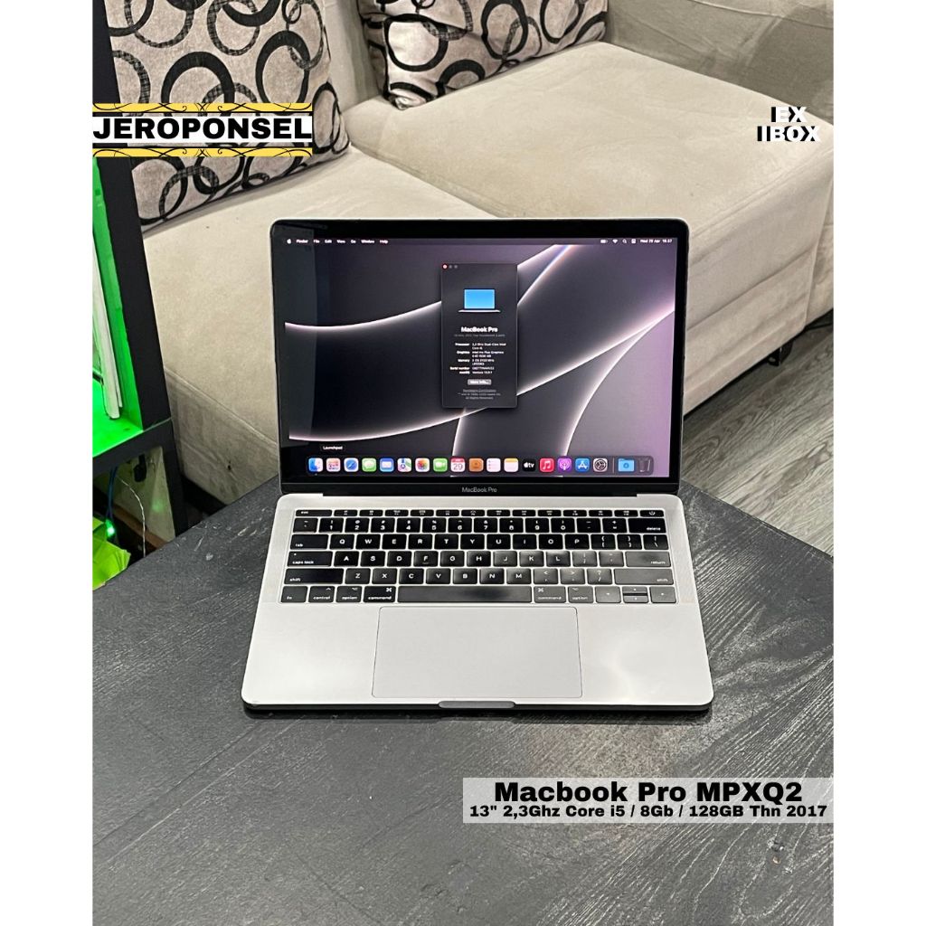 MACBOOK PRO 2017 13” 8/128GB GRAY EX IBOX MULUS ORIGINAL GARANSI