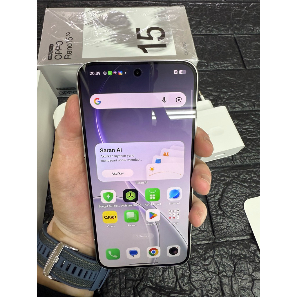 Android OPPO RENO15 5G Snapdargon 8GB+256GB Second Open Box Fullset
