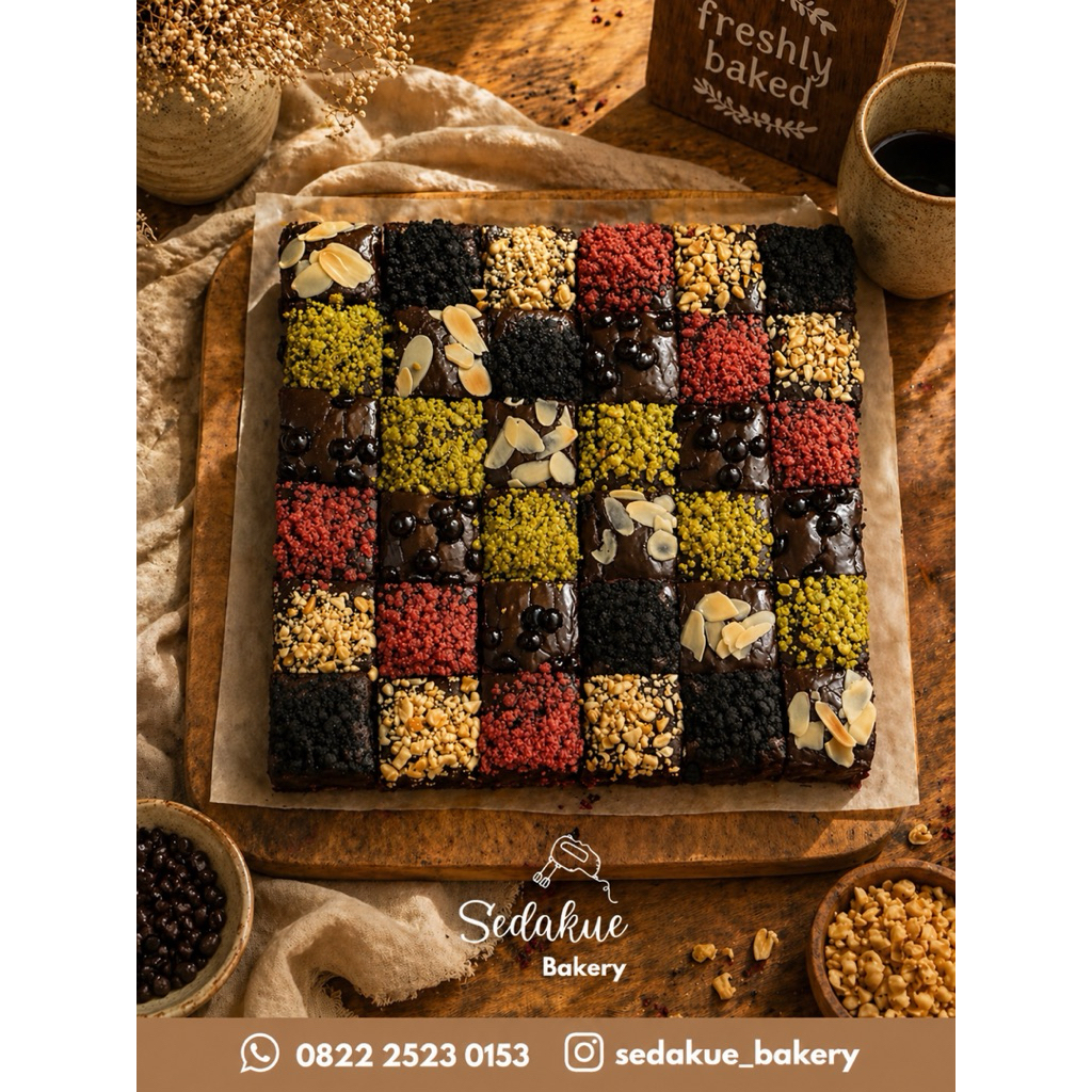 SEDAKUE | FUDGY BROWNIES | FUDGY BROWNIES 20x20 | FUDGY BROWNIES PREMIUM | fudgy brownies 20x10 | fu