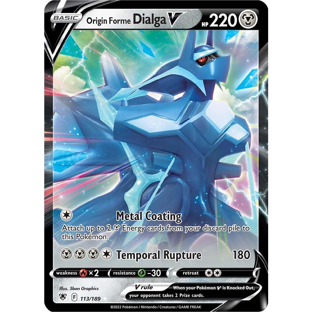 TCG Origin Forme Dialga V English Holo 113/189 KARTU CARD POKEMON INGGRIS