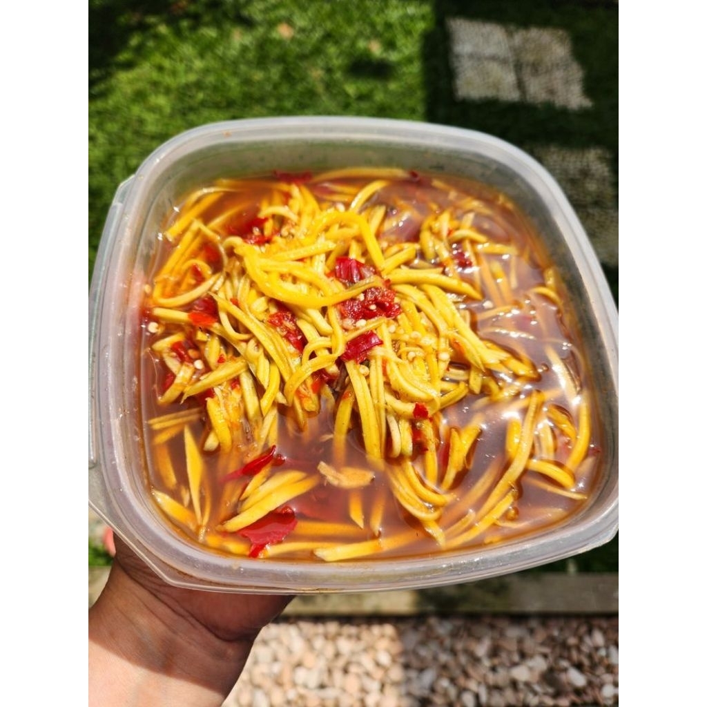 rujak serut mangga muda,segar fresh, rujak mangga