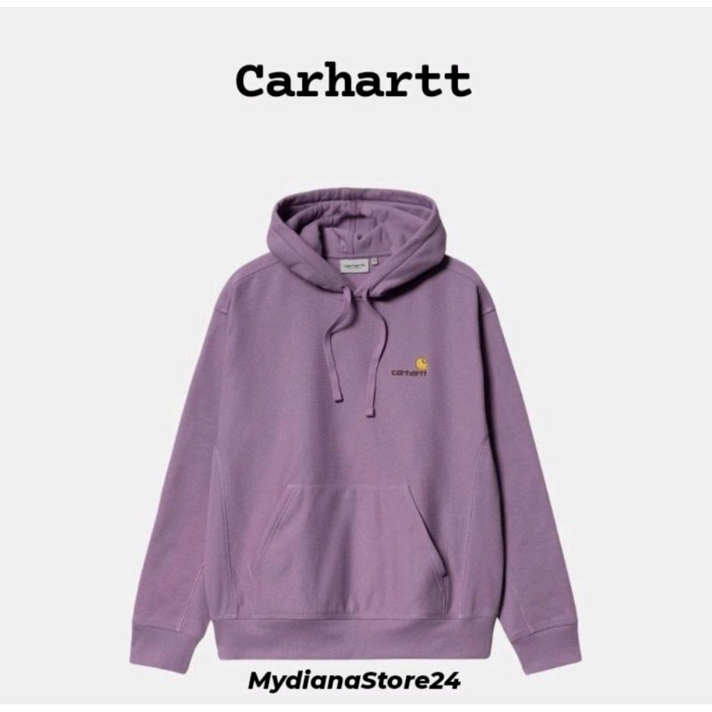 CARHARTT - CARHARTT WIP HOODED AMERICAN SCRIPT SWEATSHIRT - VIOLANDA