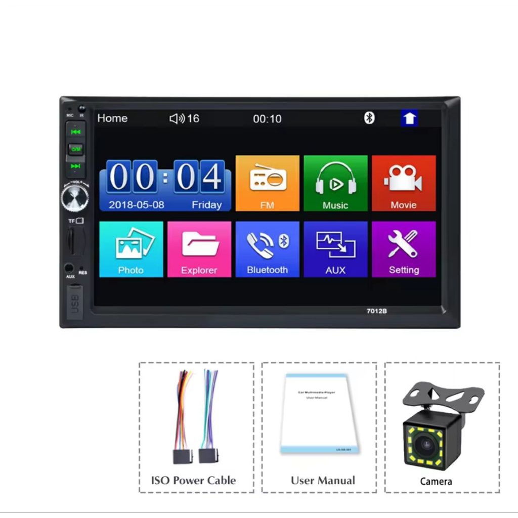 Head Unit 2Din Universal Car MP5 Multimedia Player Touch Screen Stereo Android/iPhone 2 Din 7 Inch B